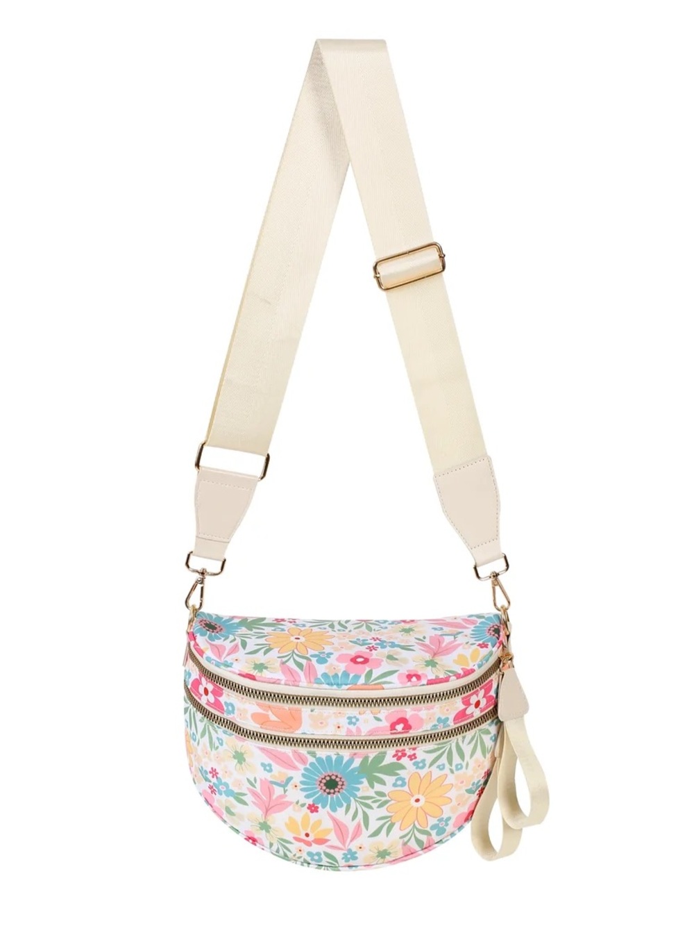 Emmafy Go Free Pastel Garden Crossbody Bum Bag NWT